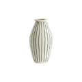 Striped Ceramic Vase - Modern Decorative Home Accent