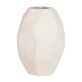 Modern Geometric Ceramic Vase - Elegant White Decor**