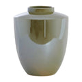 Elegant Ceramic Green Vase - Modern Home Decor Accent